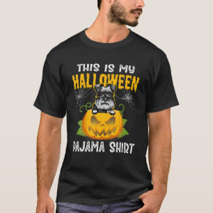 Dit is mijn halloween Pajama Schnauzer Costume T-shirt