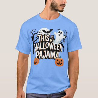 Dit is mijn Halloween pyjama, Halloween boom vrien T-shirt