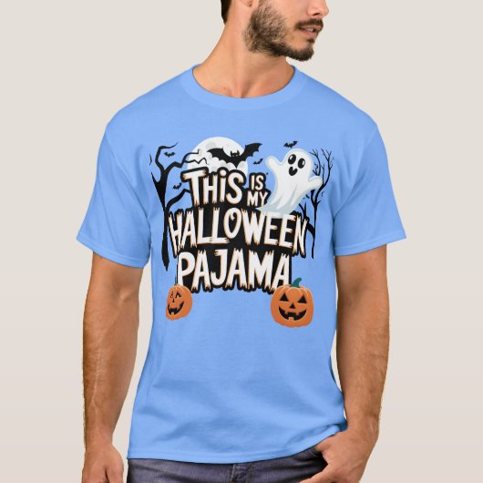Dit is mijn Halloween pyjama, Halloween boom vrien T-shirt (Voorkant)