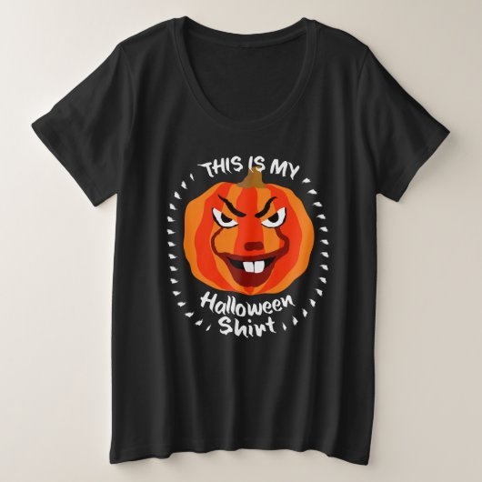 🎃Dit is mijn Halloween-Shirt - Funny Scary Pumpki Grote Maat T-shirt (Design voorkant)