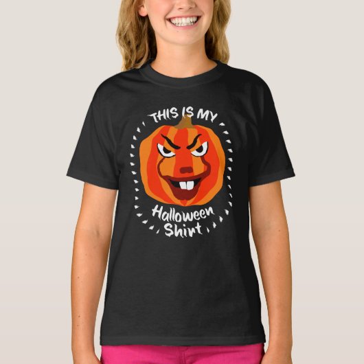 🎃Dit is mijn Halloween-Shirt - Funny Scary Pumpki T-shirt (Voorkant)