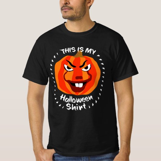 🎃Dit is mijn Halloween-Shirt - Funny Scary Pumpki T-shirt (Voorkant)