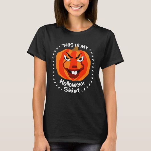 🎃Dit is mijn Halloween-Shirt - Funny Scary Pumpki T-shirt (Voorkant)