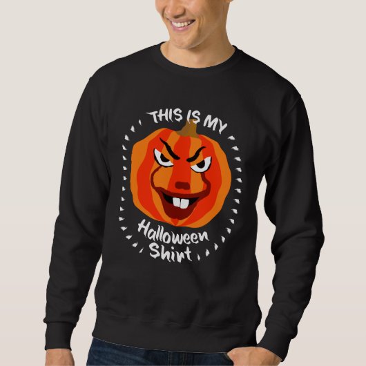 🎃Dit is mijn Halloween-Shirt - Funny Scary Pumpki Trui (Voorkant)