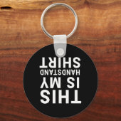 Dit is mijn handstand Shirt Funny Upside Down Acro Sleutelhanger (Voorkant)