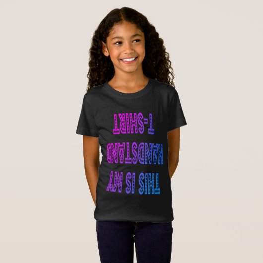 "Dit is mijn Handstand T-Shirt" Gymnastiek T-shirt (Voorkant volledig)