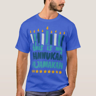 Dit is mijn Hannukah Pajamakah Funny Hannukah Paja T-shirt