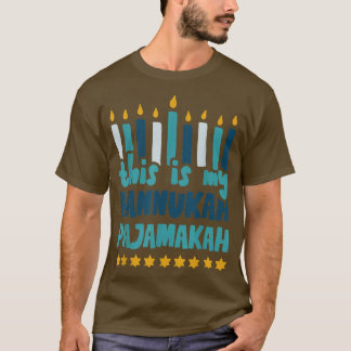 Dit is mijn Hannukah Pajamakah Funny Hannukah Paja T-shirt
