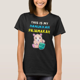 Dit is mijn Hanukkah Pajamakah Jewish Menorah Chan T-shirt