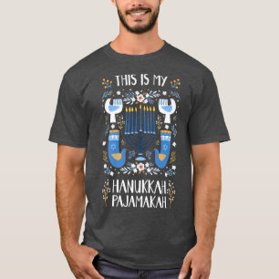 Dit is mijn Hanukkah Pajamakah Joodse Cottagecore T-shirt