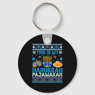 Dit Is Mijn Hanukkah Pajamakah Lelijke Chanukah Jo Sleutelhanger