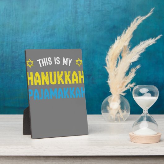 Dit is mijn hanukkah Pajamakkah, grappige Happy Ha Fotoplaat (Zijkant)
