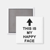 Dit is mijn Happy Face Magneet (Voorkant / Achterkant)