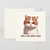 Dit is mijn Happy Face Moody Cat (Voorkant / Achterkant)