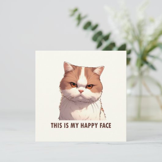 Dit is mijn Happy Face Moody Cat (Staand voorkant)