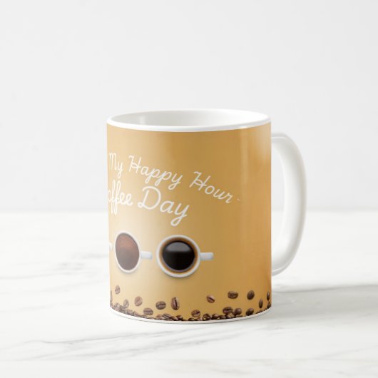 Dit is mijn Happy Hour Coffee Day-Mok - Funny Coff Koffiemok (Voorkant rechts)