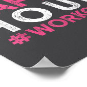 Dit Is Mijn Happy Hour Workout - Motiverende Sport Poster (Hoek)