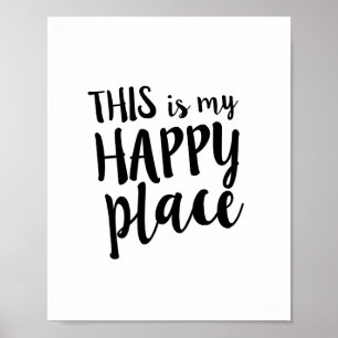 Dit is mijn Happy Place Family Home Quote Poster