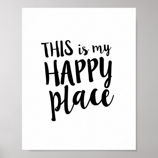 Dit is mijn Happy Place Family Home Quote Poster (Voorkant)