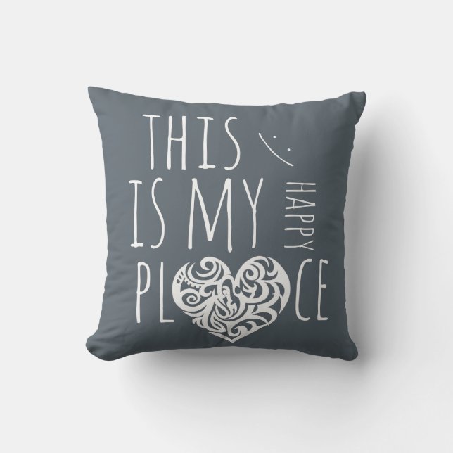 Dit is mijn Happy Place Kussen (Voorkant)