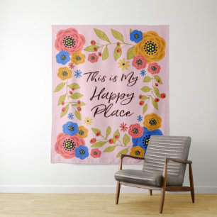 Dit is mijn Happy Place Large Wandkleed