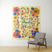 Dit is mijn Happy Place Large Wandkleed (In situ)