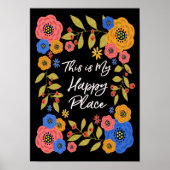 Dit is mijn Happy Place Poster (Voorkant)