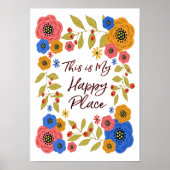 Dit is mijn Happy Place Poster (Voorkant)