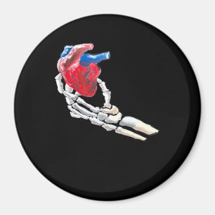 Dit is mijn hart - skelet hart handen magneet