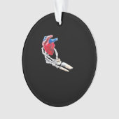 Dit is mijn hart - skelet hart handen ornament (voorkant)