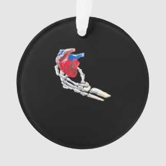 Dit is mijn hart - skelet hart handen ornament