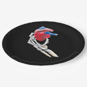 Dit is mijn hart - skelet hart handen papieren bordje (Gekanteld)