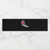 Dit is mijn hart - skelet hart handen waterfles etiket (Enkel label)