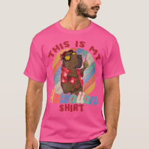 Dit is mijn Hawaïaanse Luau-dierenreiziger Capybar T-shirt