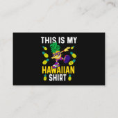 Dit is mijn Hawaïaanse Shirt Ananas Dabbing Aloha Visitekaartje (Achterkant)