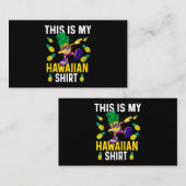 Dit is mijn Hawaïaanse Shirt Ananas Dabbing Aloha Visitekaartje (Voorkant / Achterkant)