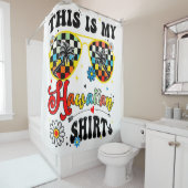 Dit is mijn Hawaïaanse Sunset Tropical Costume Par Douchegordijn (In situ)