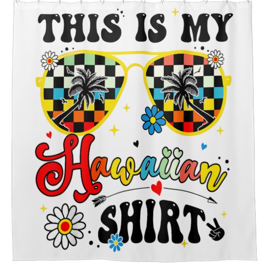 Dit is mijn Hawaïaanse Sunset Tropical Costume Par Douchegordijn (Voorkant)