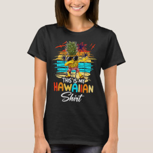 Dit is mijn Hawaiiaanse Dabbing Pineapple Party Dr T-shirt