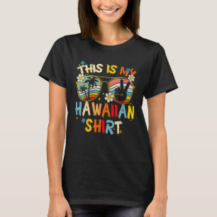 Dit is mijn Hawaiiaanse Luau Aloha Hawaii Beach Gr T-shirt