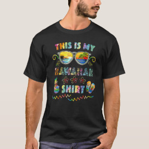 Dit is mijn Hawaiiaanse Mannen, Luau Aloha Hawaii  T-shirt
