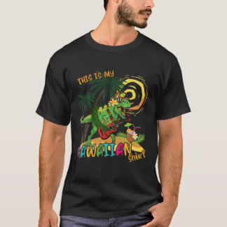 Dit is mijn Hawaiian Funny Dinosaur Summer Day T-shirt