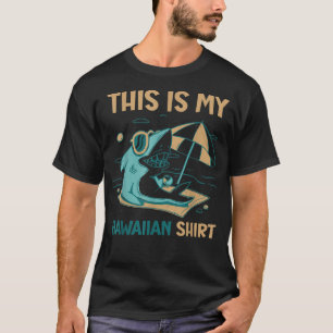 Dit is mijn Hawaiian shirt Shark Family Holiday