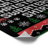 Dit Is Mijn Het Is Te Heet Voor Lelijke Kerst Mop Poster (Hoek)