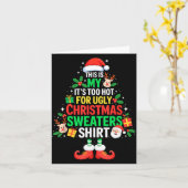 Dit Is Mijn Het Is Te Heet Voor Lelijke Kerstmutse Kaart (Gele Bloem)