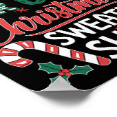 Dit Is Mijn Het Is Te Heet Voor Lelijke Kerstmutse Poster (Hoek)