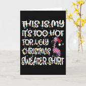 Dit Is Mijn Het Is Te Heet Voor Ugly Sweater Flami Kaart (Gele Bloem)