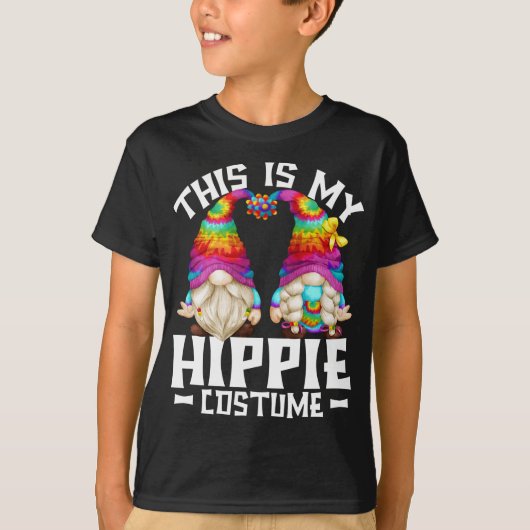 Dit is mijn hippie kostuum grappige Halloween 70s T-shirt (Voorkant)