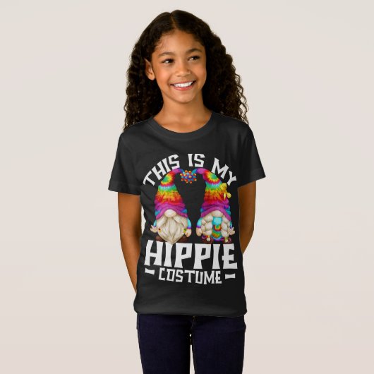Dit is mijn hippie kostuum grappige Halloween 70s  T-shirt (Voorkant volledig)