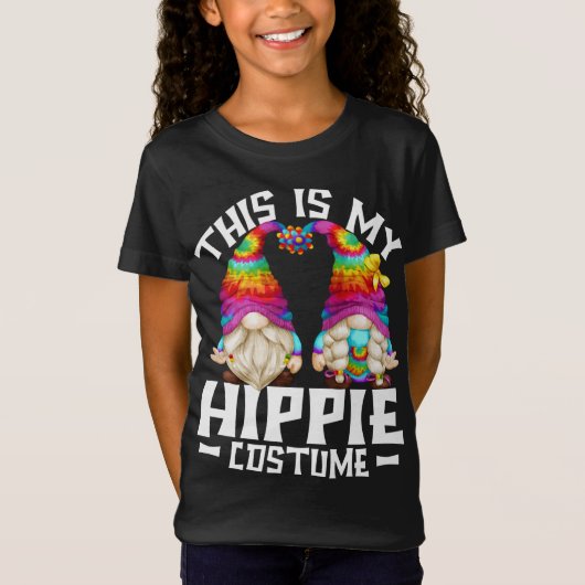 Dit is mijn hippie kostuum grappige Halloween 70s  T-shirt (Voorkant)